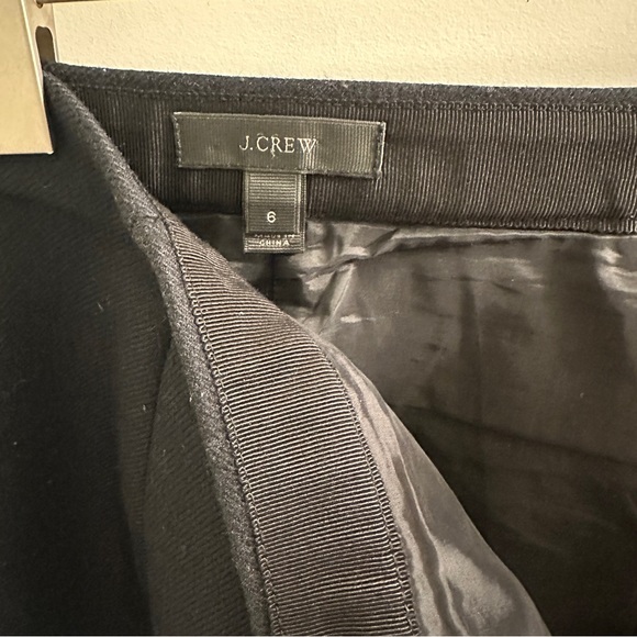 J. Crew Women's Zip Pencil Skirt Size 6 Black Wool - Picture 6 of 9